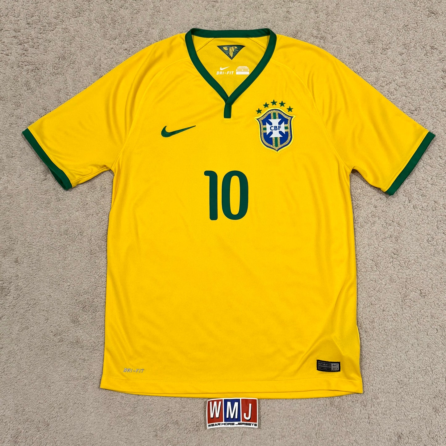 Brazil 2014 World Cup home x Neymar Jr #10 (M)