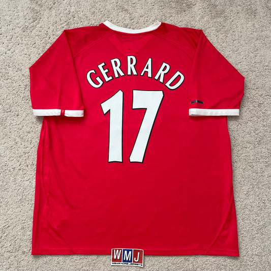 Liverpool 2002/03 Cup home x Steven Gerrard #17 (XXL)