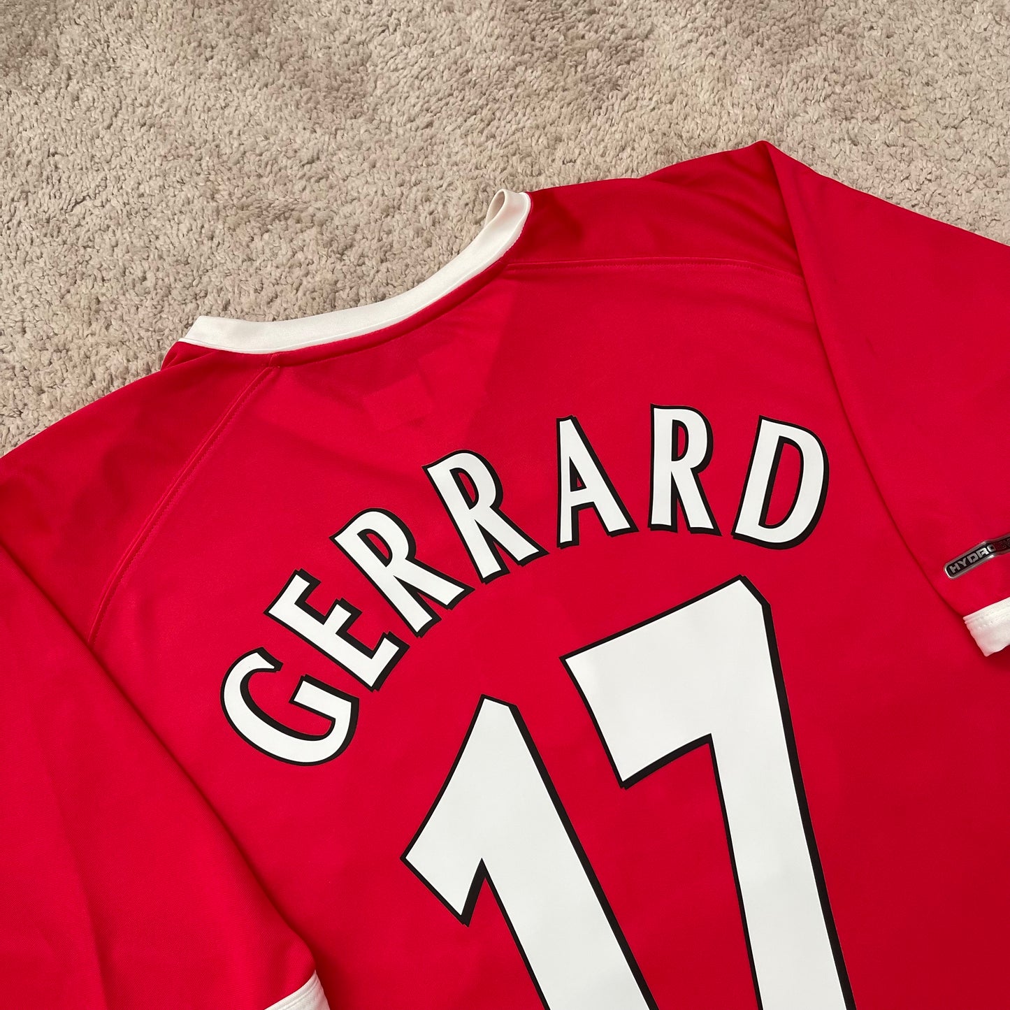 Liverpool 2002/03 Cup home x Steven Gerrard #17 (XXL)