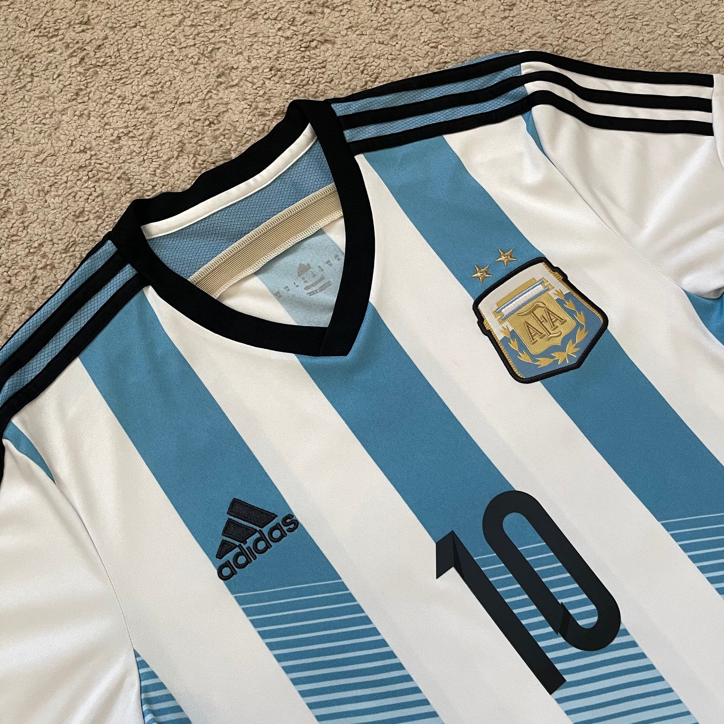 Argentina 2014 World Cup home x Messi #10 (M)