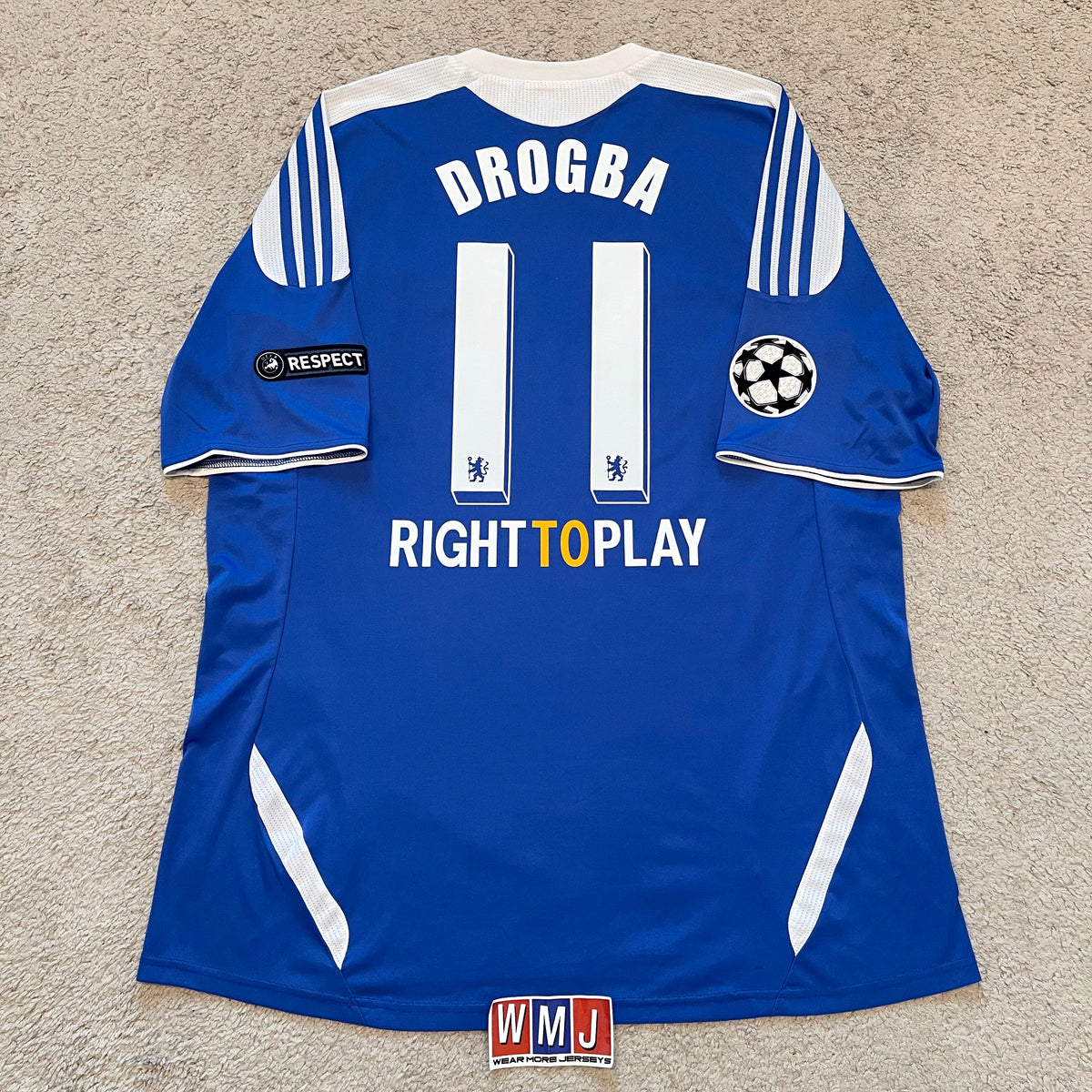 Chelsea 2011/12 home CHAMPIONS LEAGUE WINNERS x Didier Drogba #11 (XXL)