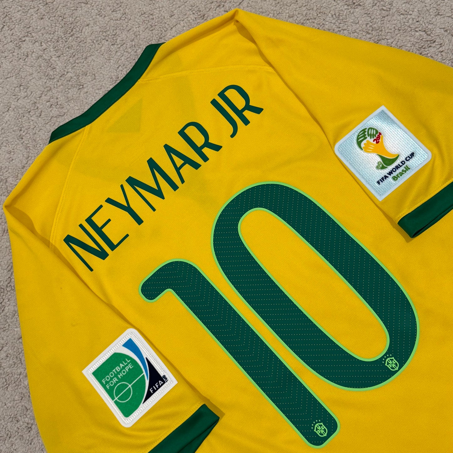 Brazil 2014 World Cup home x Neymar Jr #10 (L)
