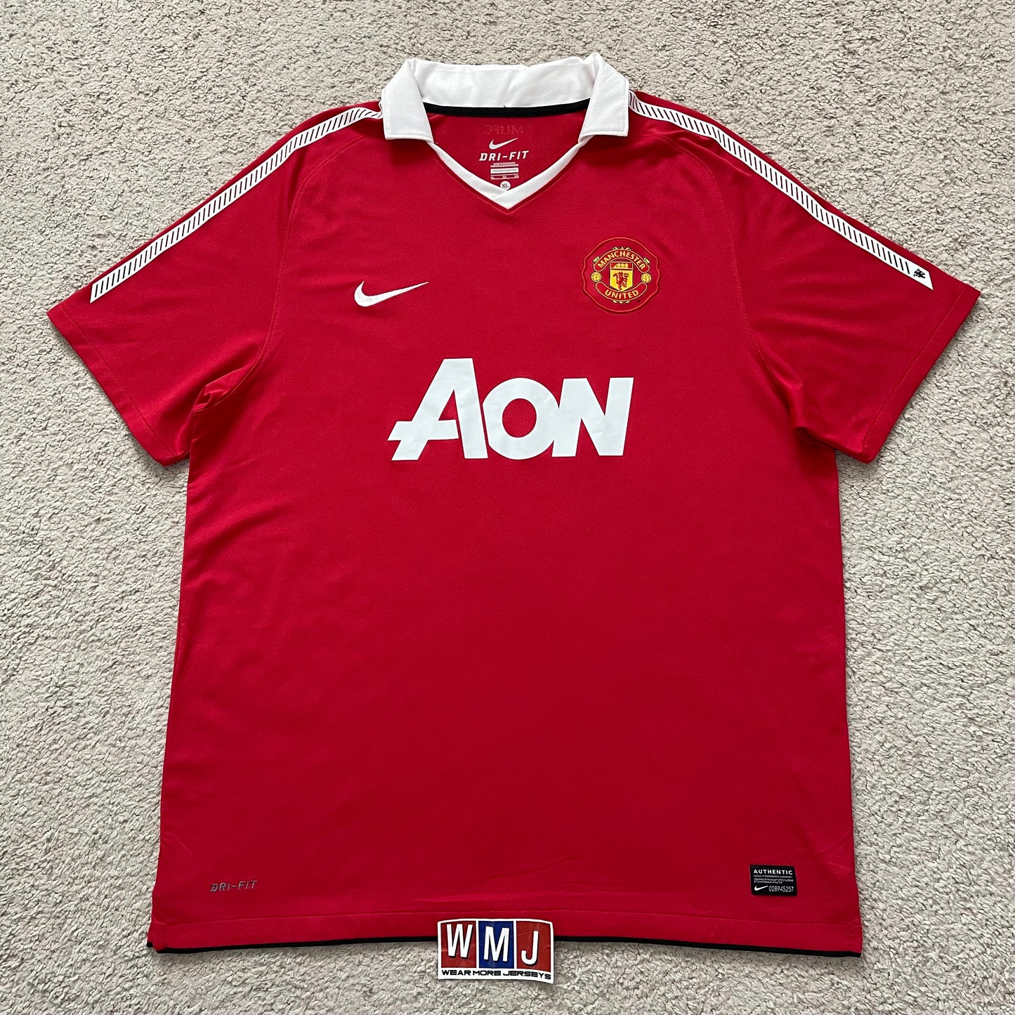 Manchester United 2010/11 home x Paul Scholes #18 (XL)