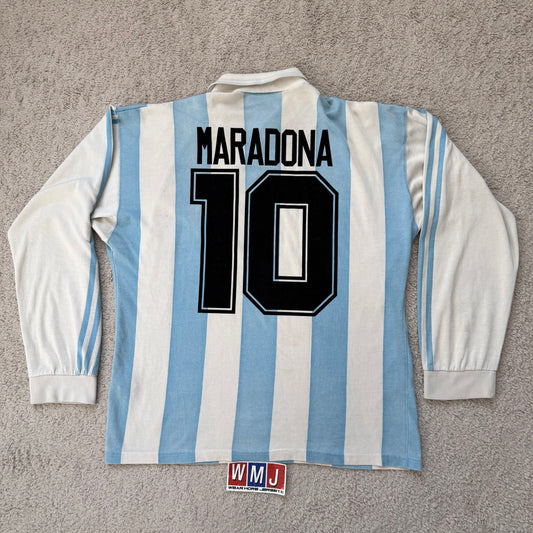 Argentina 1994 World Cup home LONG SLEEVES x Diego Armando Maradona #10 (L)