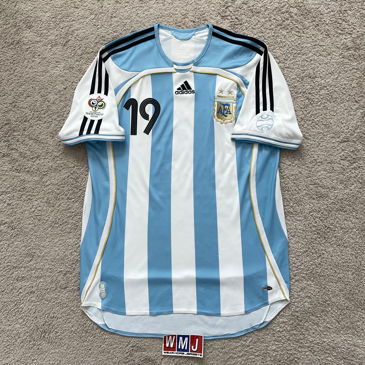 Argentina 2006 World Cup home x Messi #19 (M)