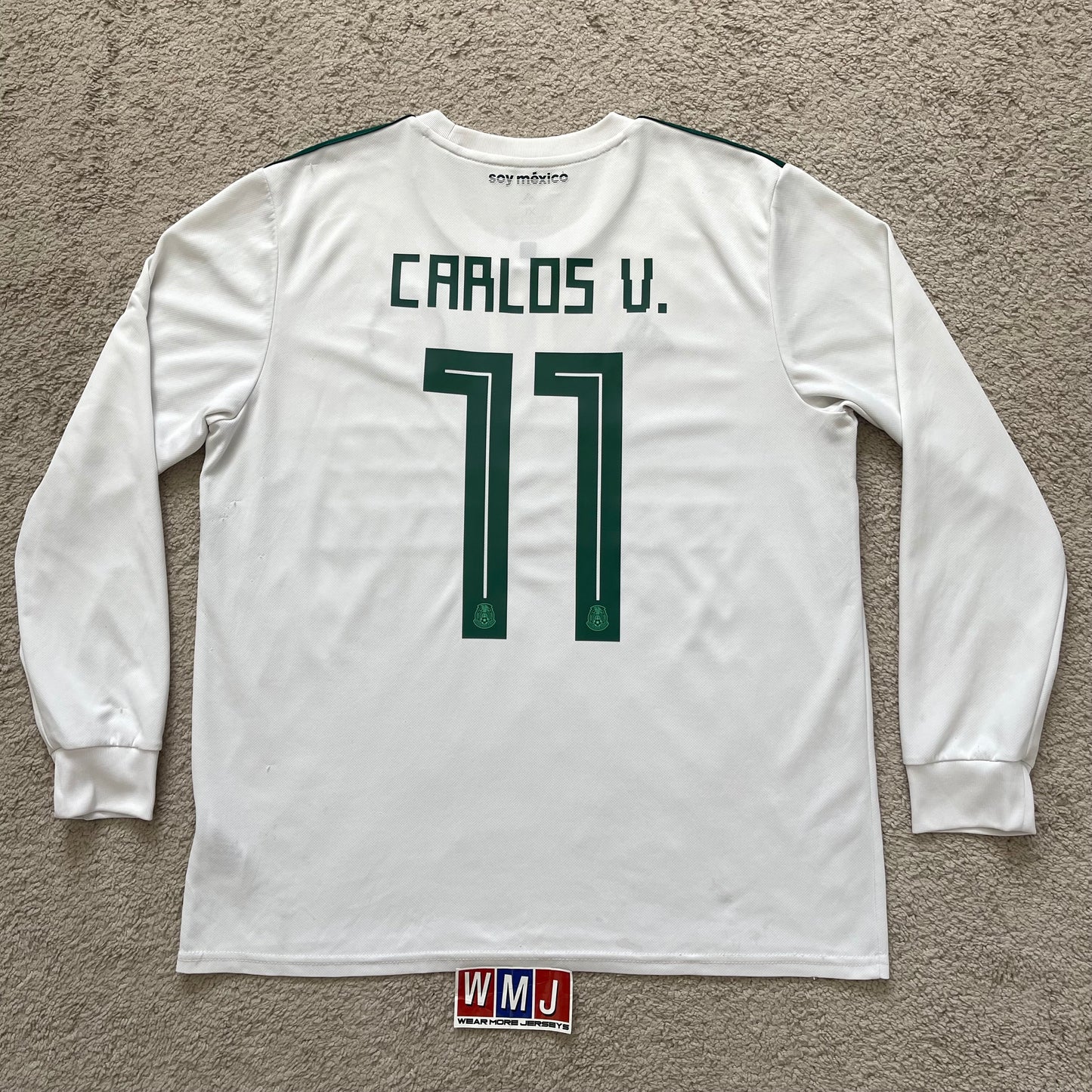 Mexico 2018 World Cup away LONG SLEEVES x Carlos Vela #11 (XL)