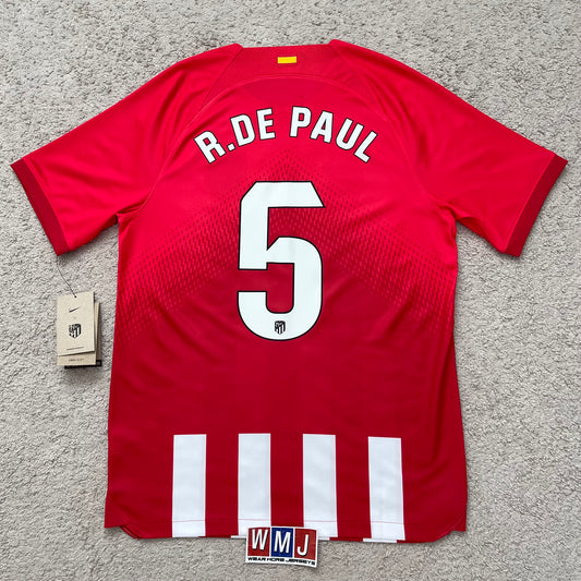 Atletico Madrid 2023/24 home x Rodrigo De Paul #5 (M) *BRAND NEW WITH TAGS