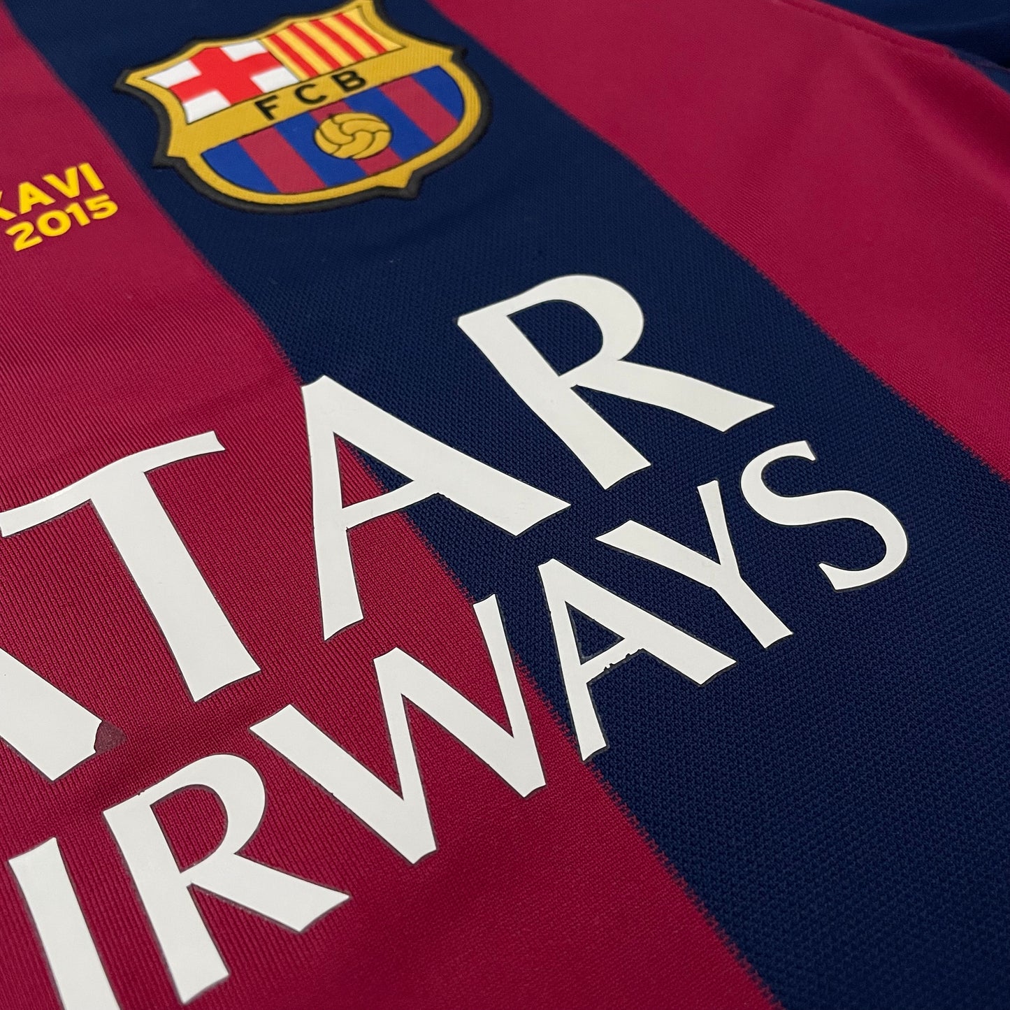 Barcelona 2014/15 home x Xavi FAREWELL EDITION #6 (L)