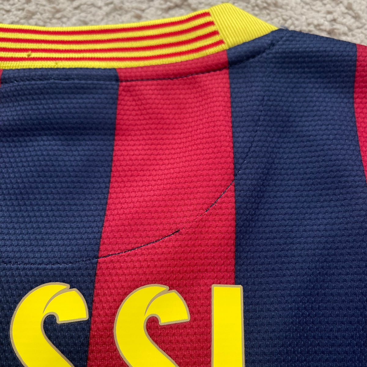 Barcelona 2013/14 home LONG SLEEVES x Messi #10 (XL)
