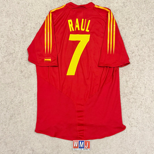 Spain 2004 EURO home x Raul Gonzalez Blanco #7 (XL)