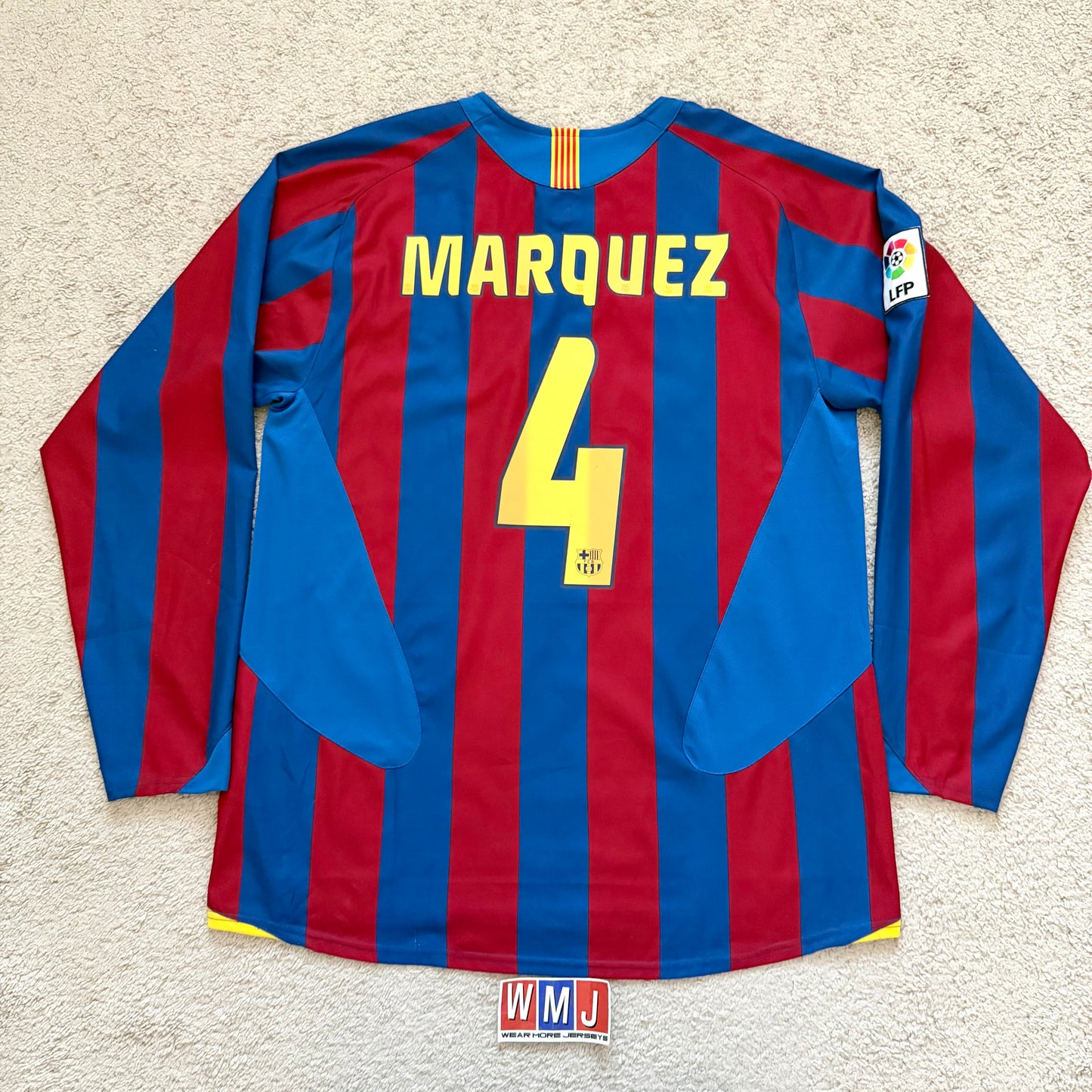 Barcelona 2005/06 home LONG SLEEVES x Rafa Marquez #4 (L)