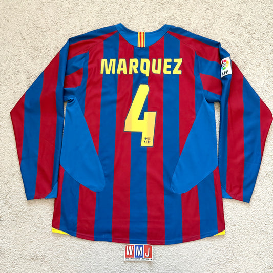 Barcelona 2005/06 home LONG SLEEVES x Rafa Marquez #4 (L)