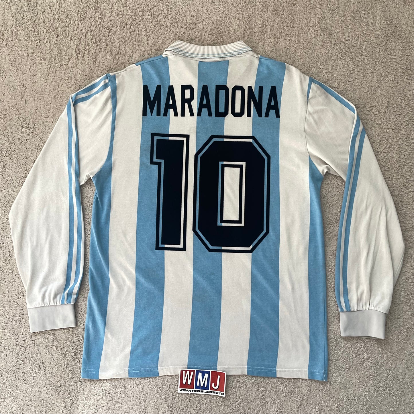Argentina 1994 World Cup home LONG SLEEVES x Diego Armando Maradona #10 (L)