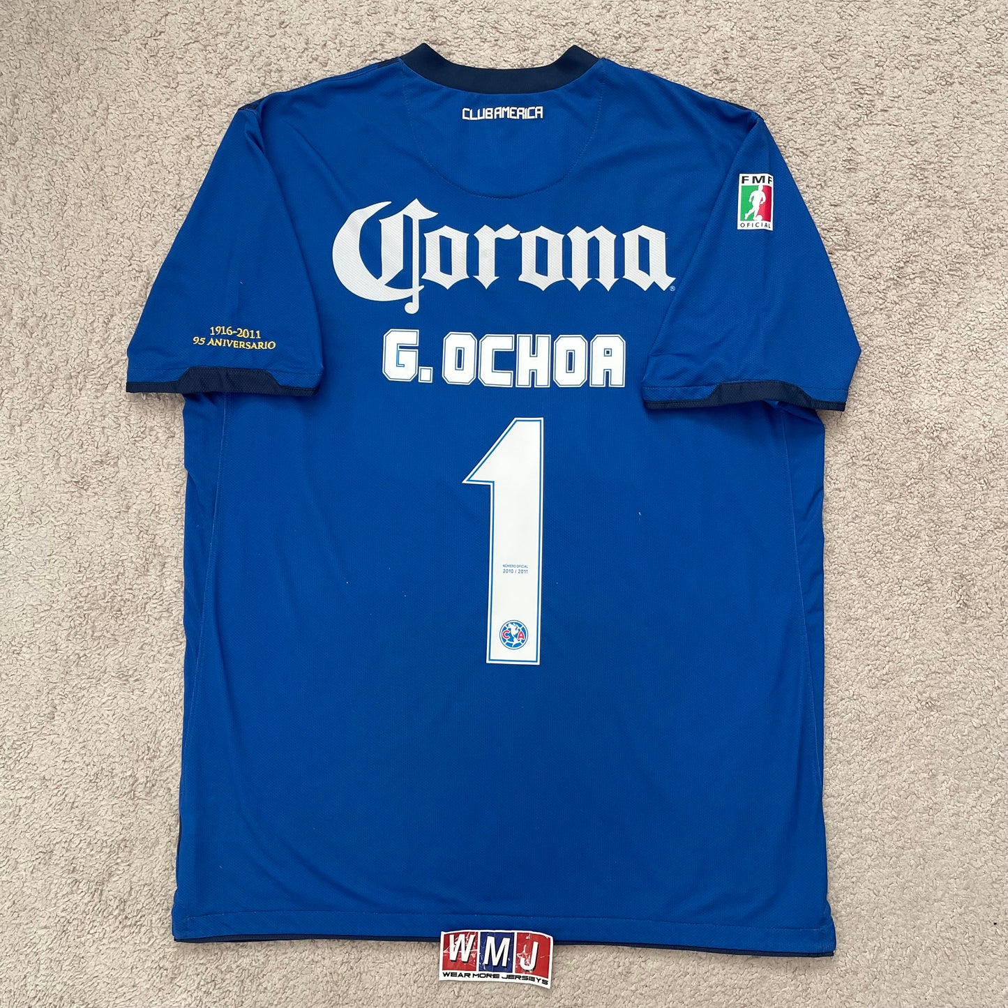 Club America 2010/11 third 95th Anniversary x Guillermo 'Memo' Ochoa #1 (XL)