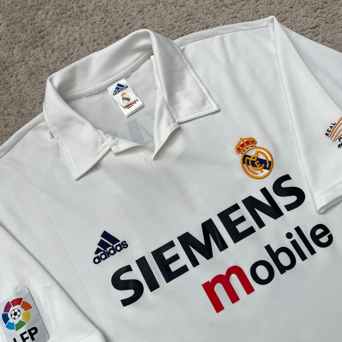 Real Madrid 2002/03 home 100th Anniversary x Ronaldo Nazario #11 (XL)