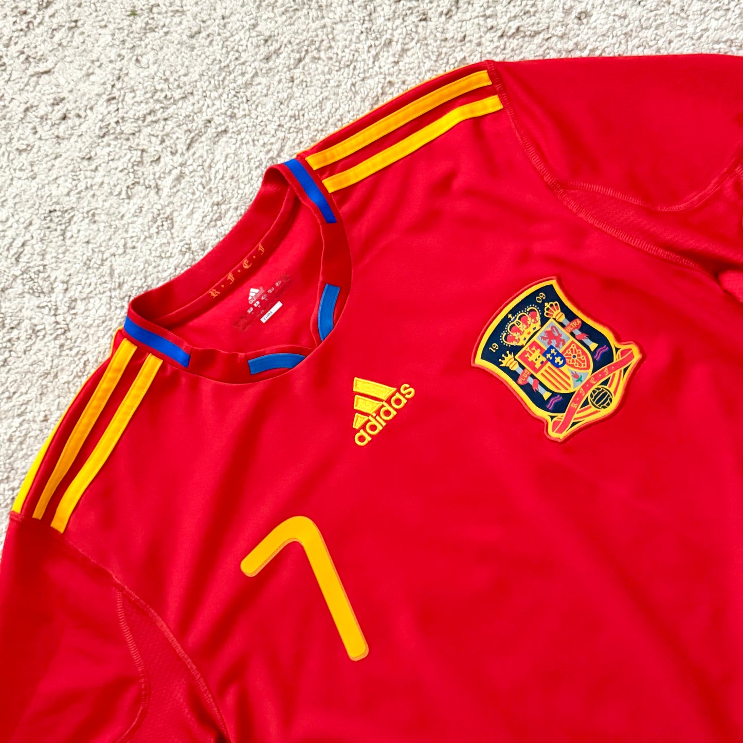 Spain 2010 World Cup home x David Villa #7 (M)