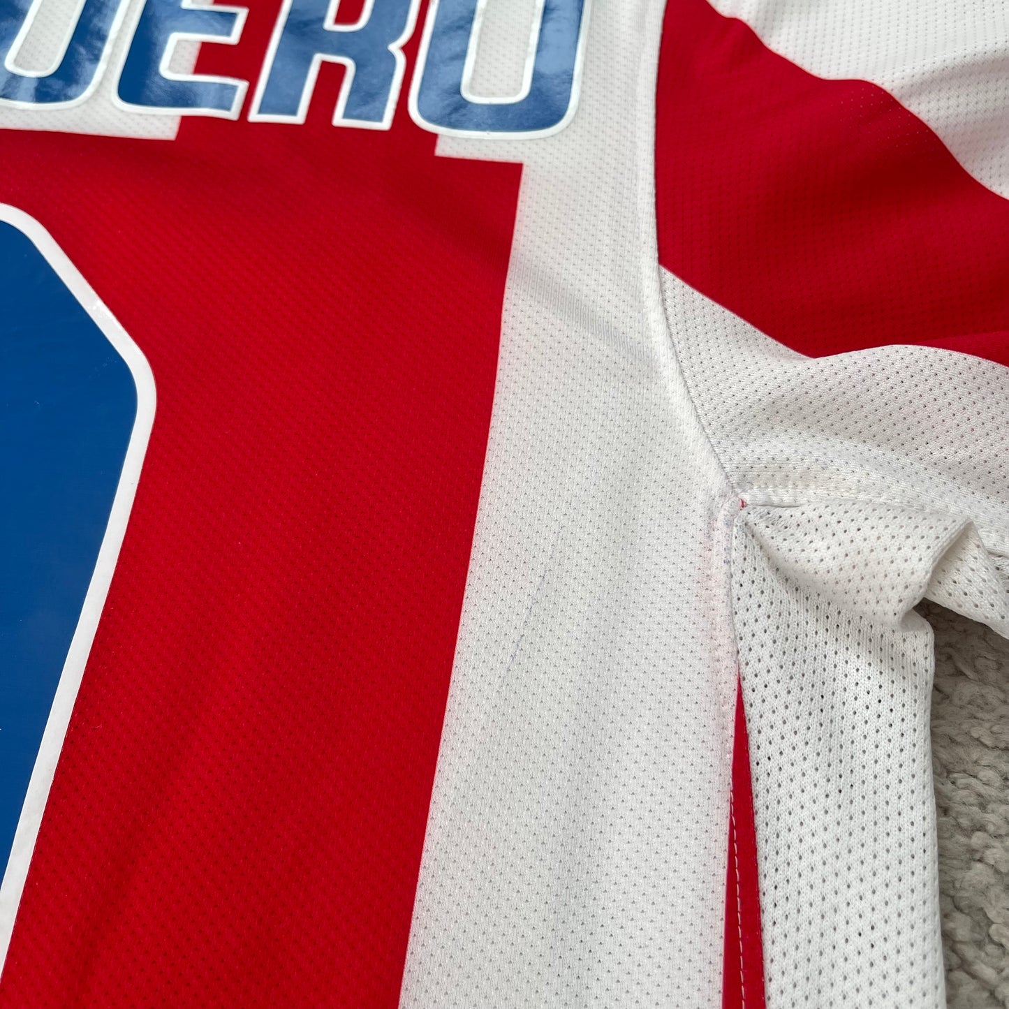 Atletico Madrid 2010/11 home x Sergio 'Kun' Agüero #10 (M)