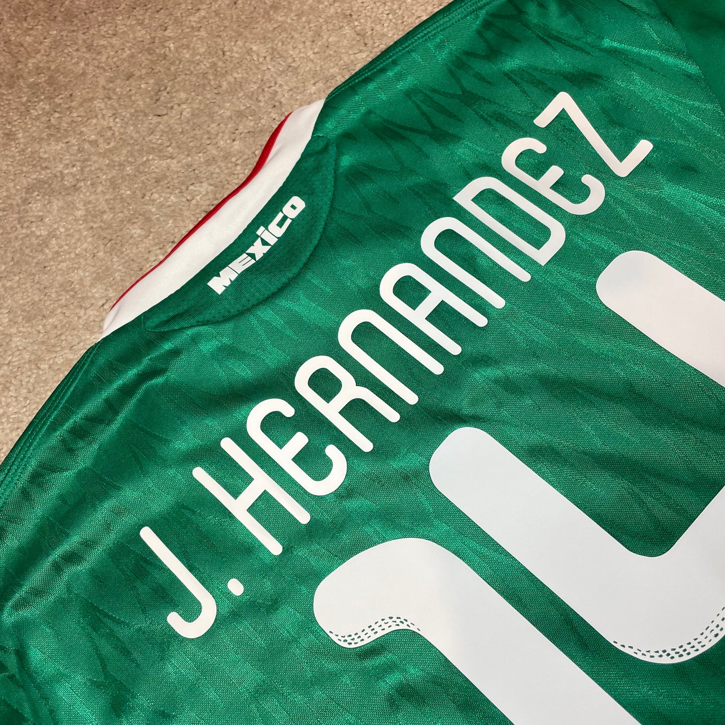 Mexico 2010 World Cup home x Chicharito Hernandez #14 (XL)