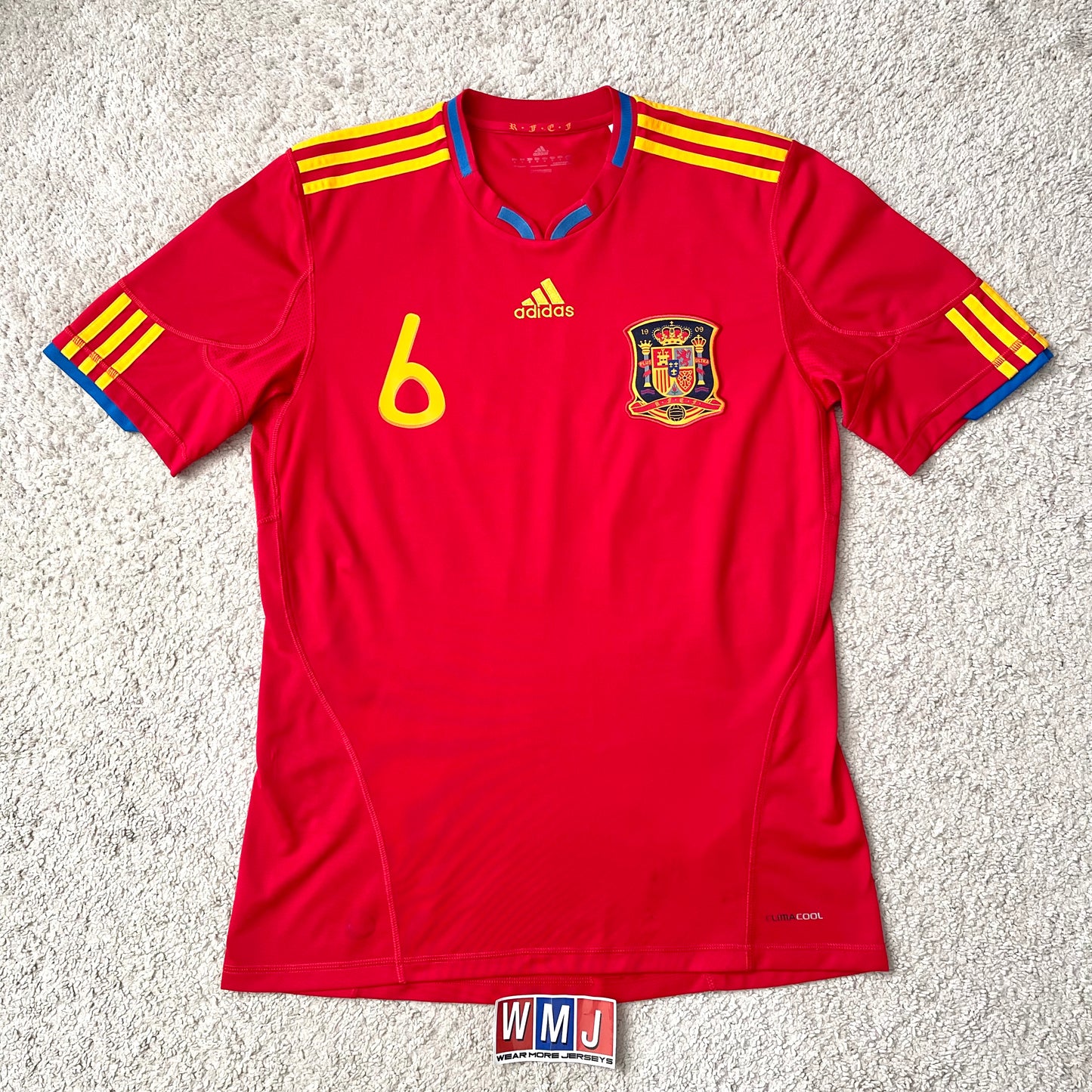 Spain 2010 World Cup home x Andres Iniesta #6 (M)