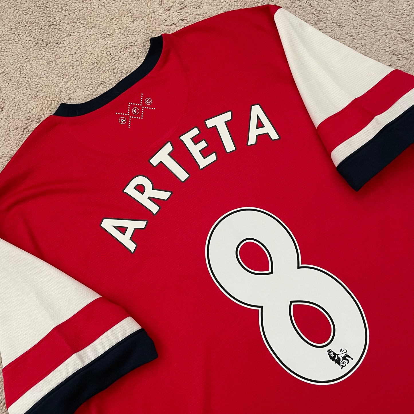 Arsenal 2013/14 home x Mikel Arteta #8 (XL)