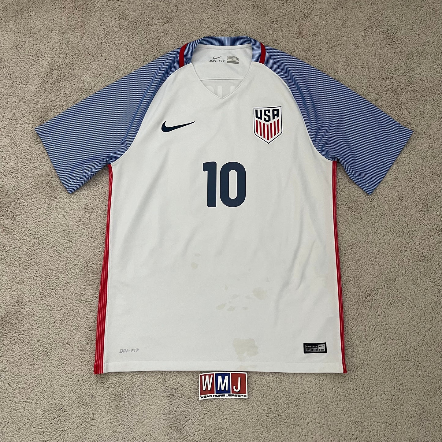 USA 2016/17 home x Christian Pulisic #10 (M)