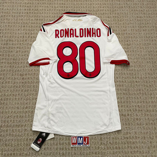 AC Milan 2009/10 away x Ronaldinho #80 (S) *BRAND NEW WITH TAGS