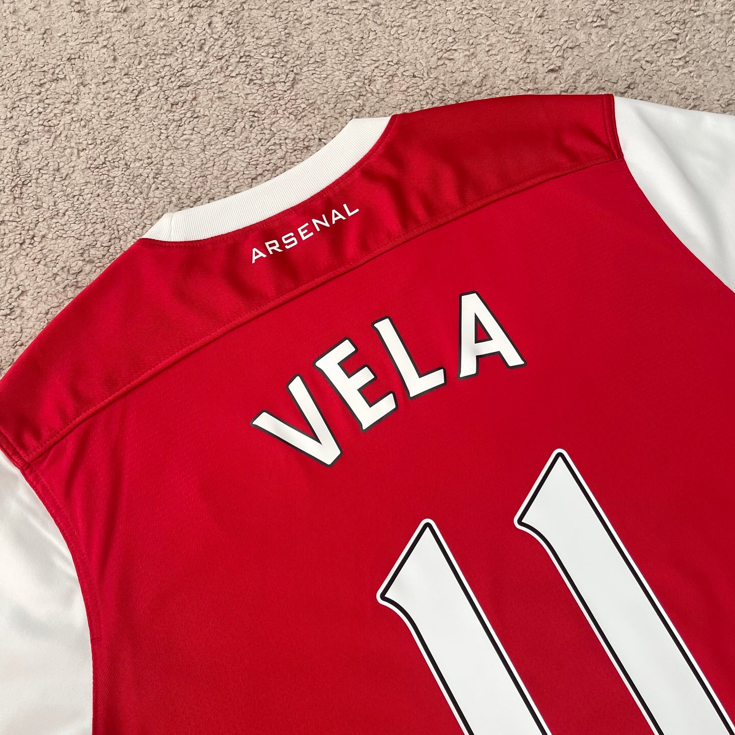 Arsenal 2010/11 home x Carlos Vela #11 (L)