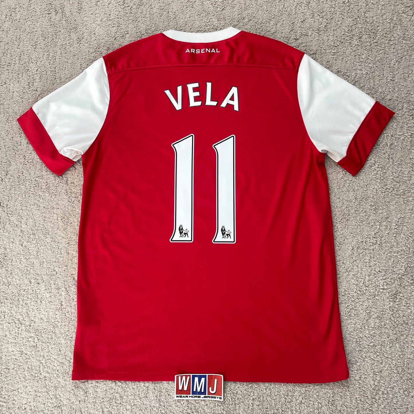 Arsenal 2010/11 home x Carlos Vela #11 (L)