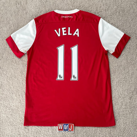 Arsenal 2010/11 home x Carlos Vela #11 (L)