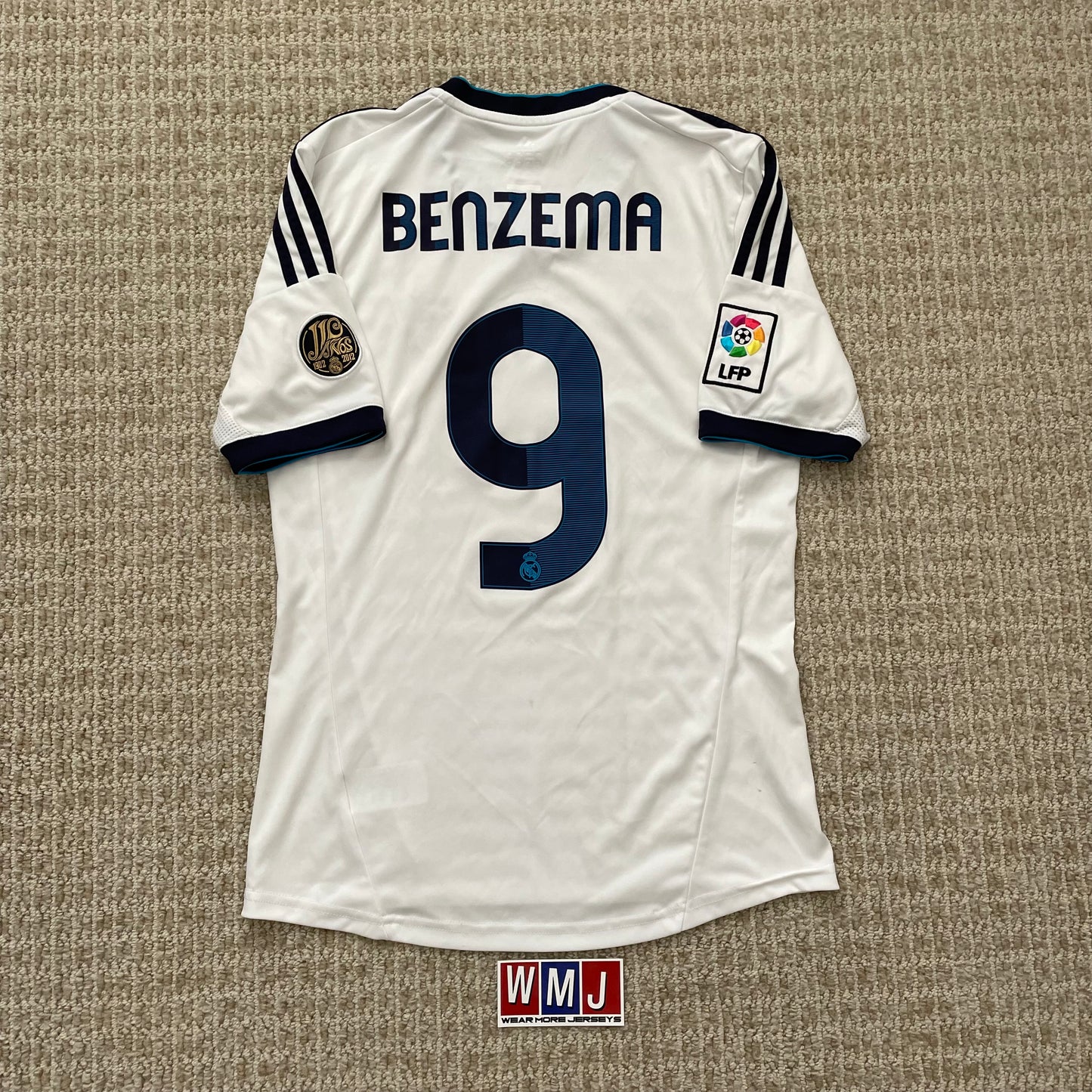 Real Madrid 2012/13 home x Karim Benzema #9 (S)