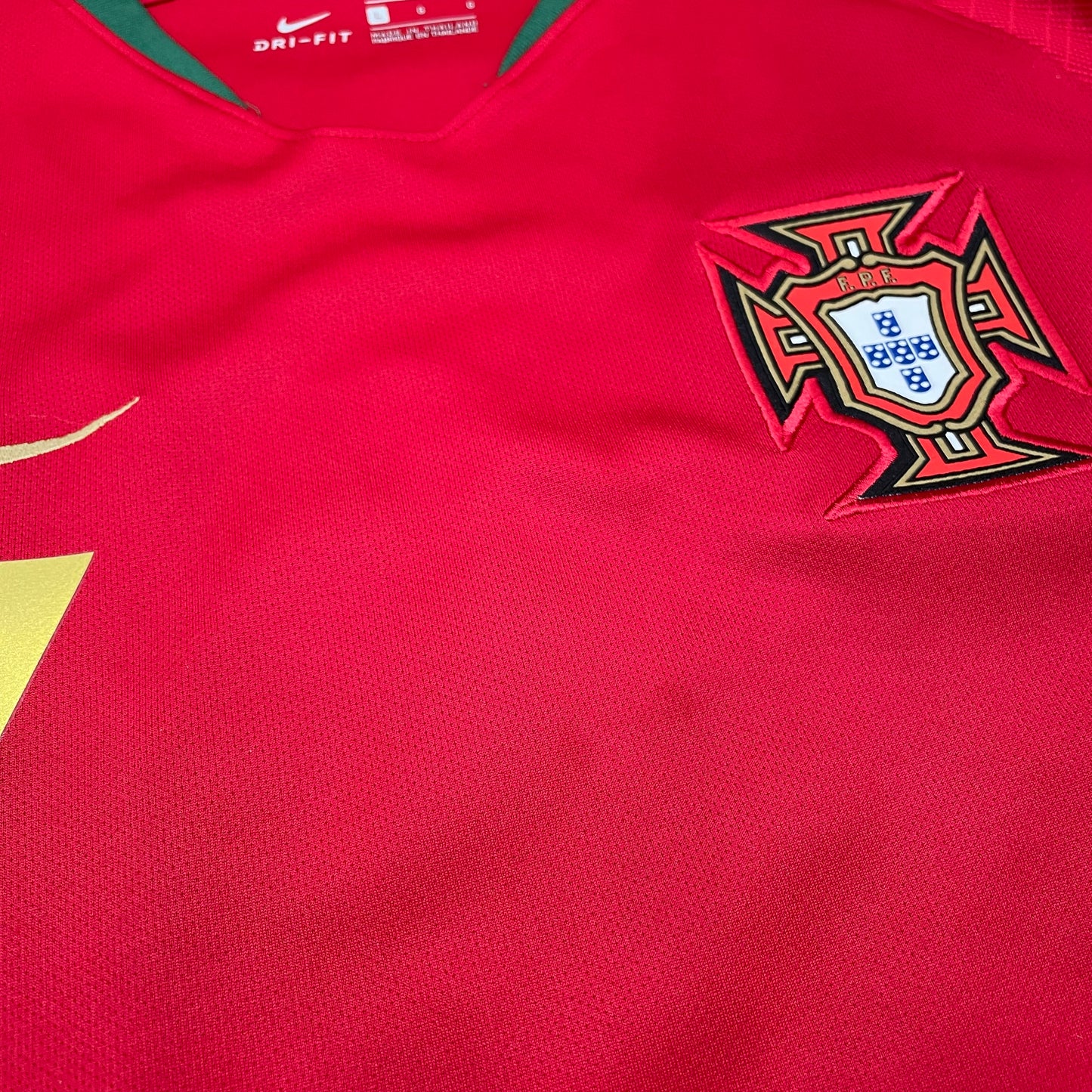 Portugal 2018 World Cup home x Cristiano Ronaldo #7 (L)