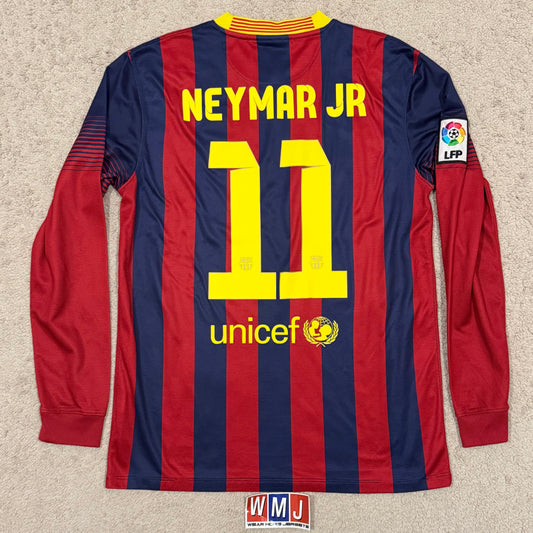 Barcelona 2013/14 home LONG SLEEVES x Neymar Jr #11 (M)