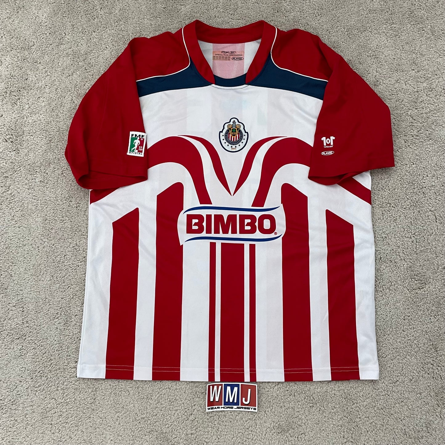 Chivas de Guadalajara 2006/07 home x Chicharito Hernandez #45 (M) *Reebok sponsor faded off