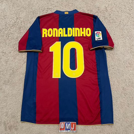 Barcelona 2007/08 home x Ronaldinho #10 (M)