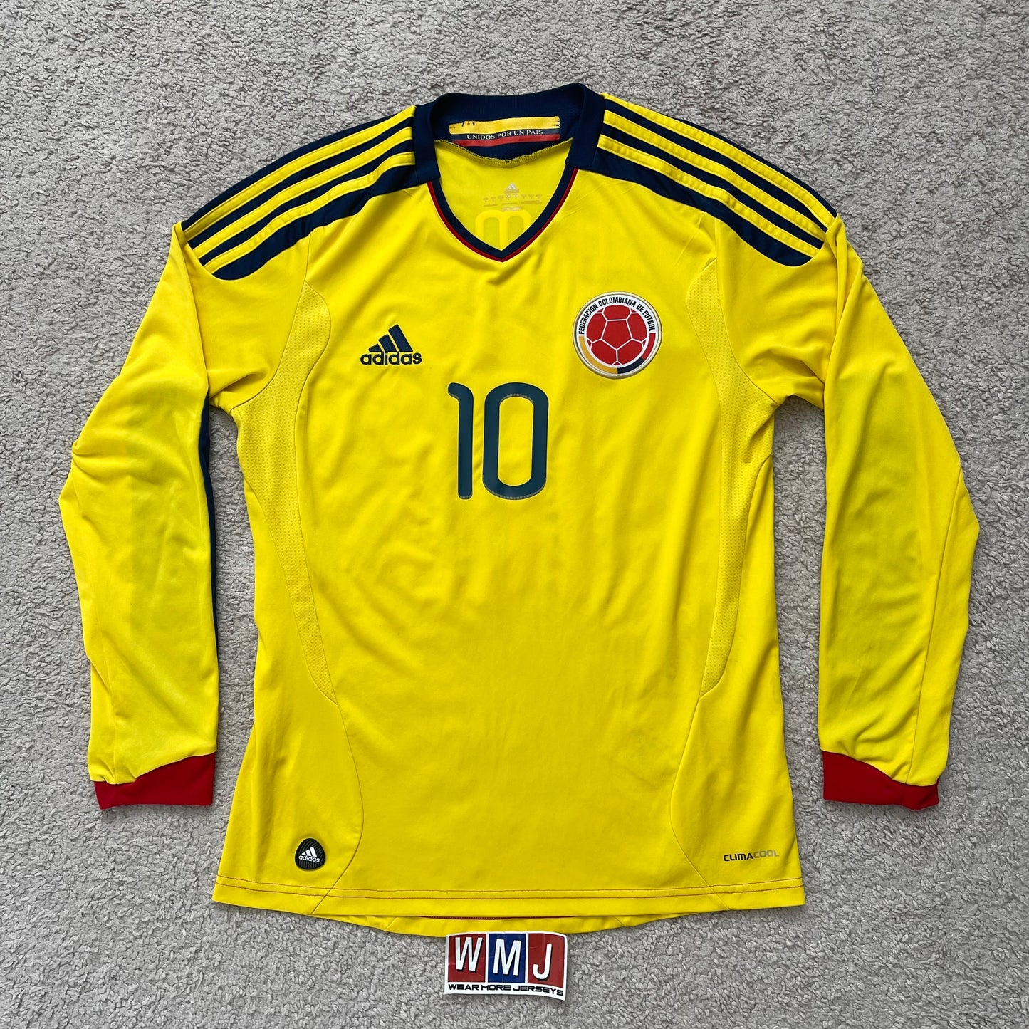 Colombia 2011/13 home LONG SLEEVES x James Rodriguez #10 (S)