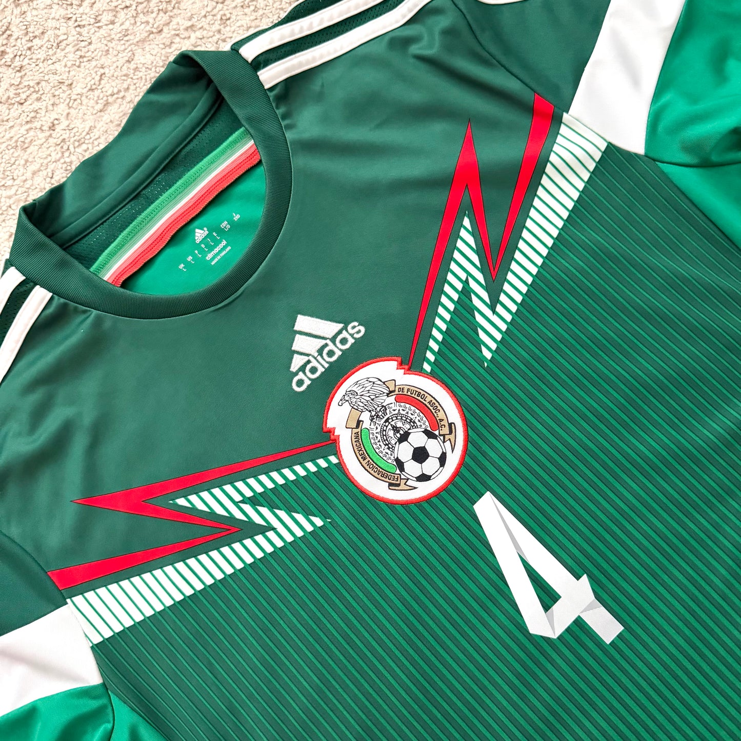 Mexico 2014 World Cup home x Rafa Marquez #4 (L) *has tiny holes on left sleeve