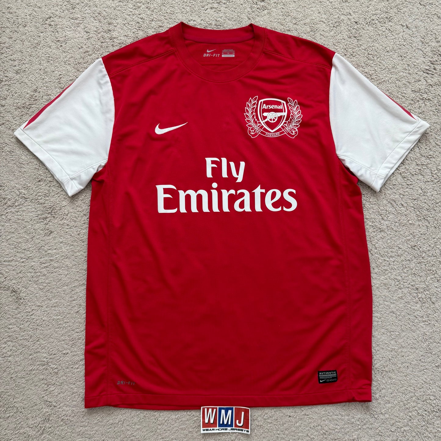 Arsenal 2011/12 home 125th ANNIVERSARY x Carlos Vela #11 (XL)