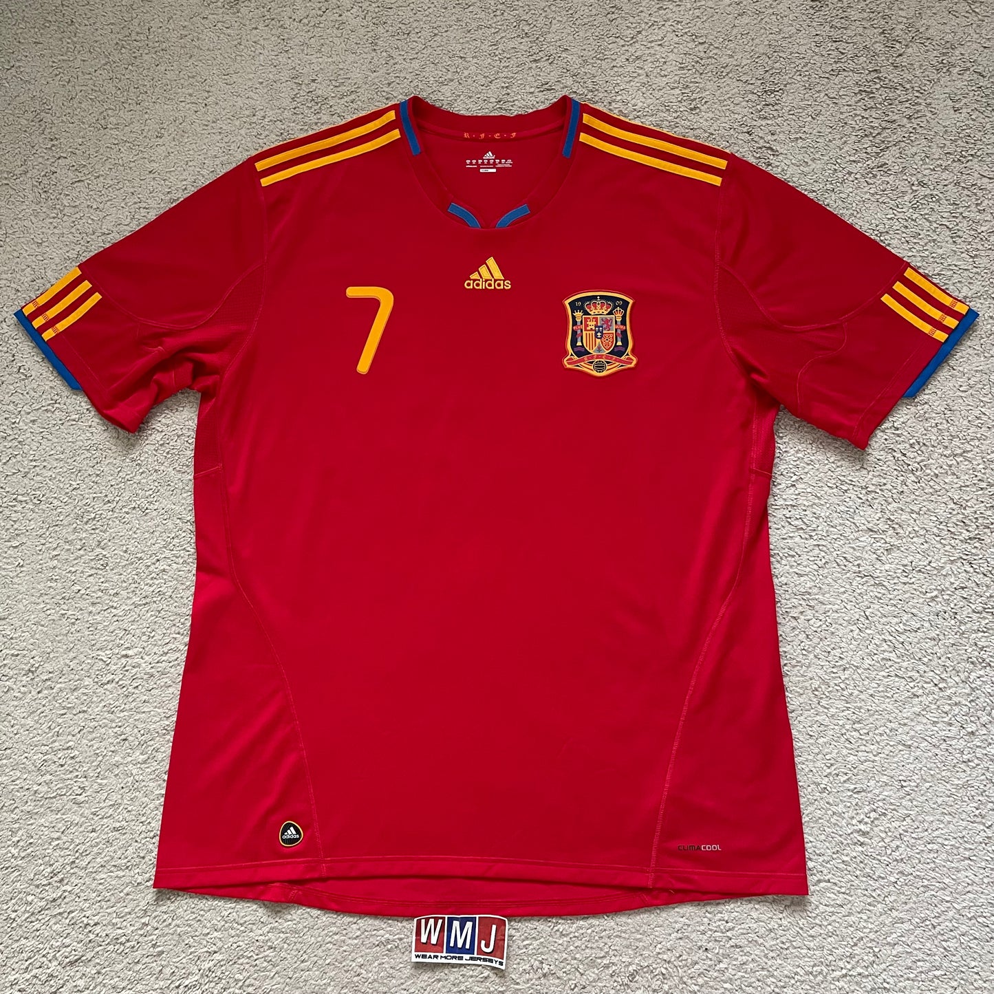 Spain 2010 World Cup home x David Villa #7 (3XL)