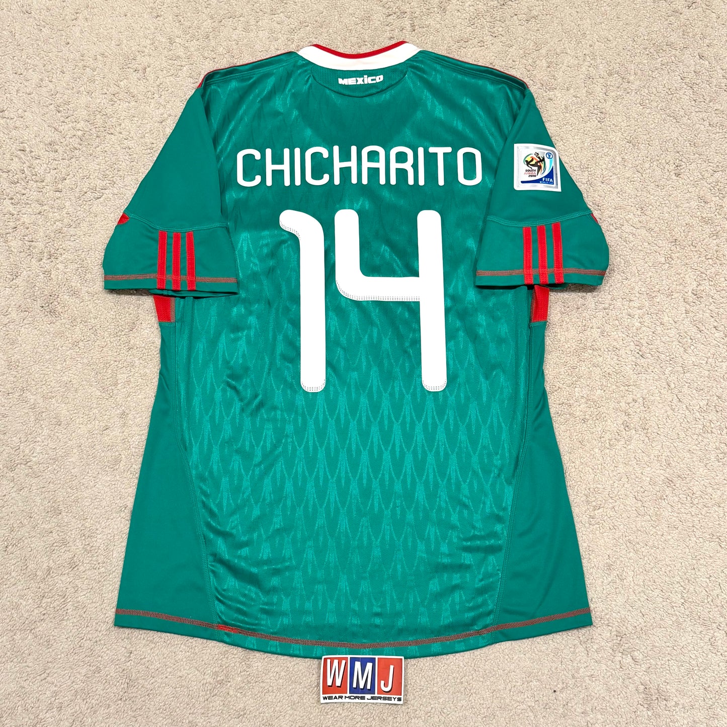 Mexico 2010 World Cup home x Chicharito Hernandez #14 (L)