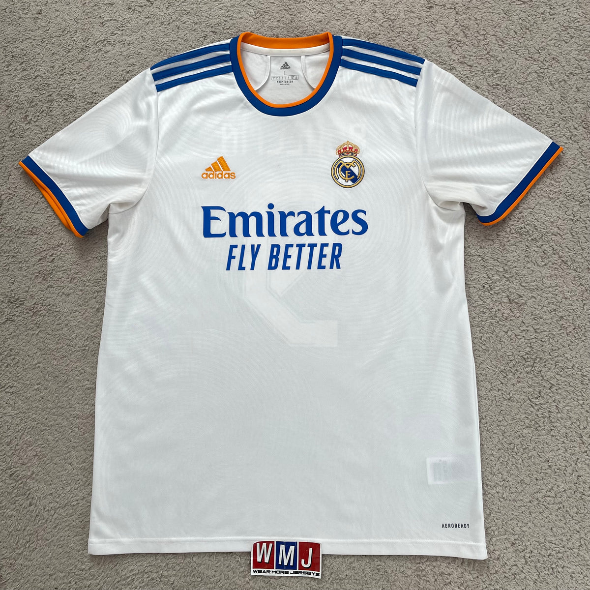 Real Madrid 2021/22 home x Karim Benzema #9 (L)