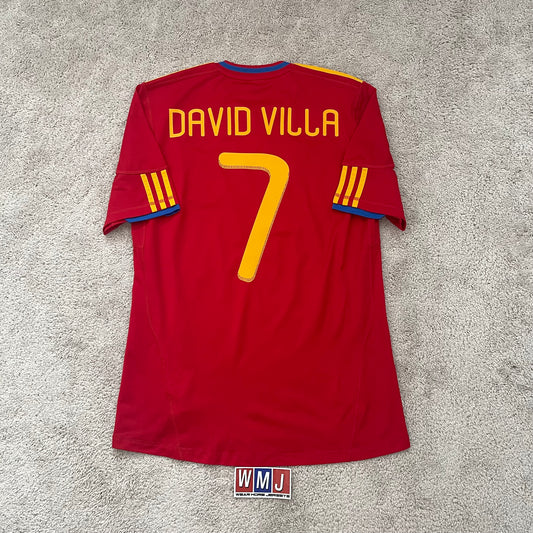 Spain 2010 World Cup home x David Villa #7 (M)