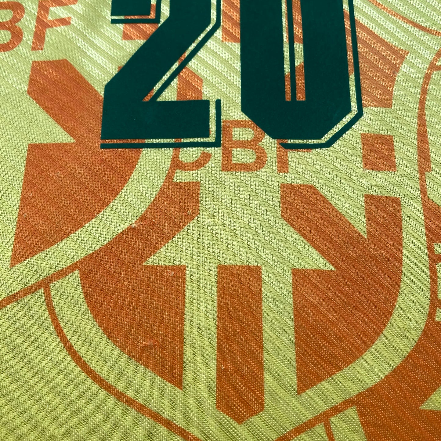Brazil 1994 World Cup home x Ronaldo Nazario #20 (L)