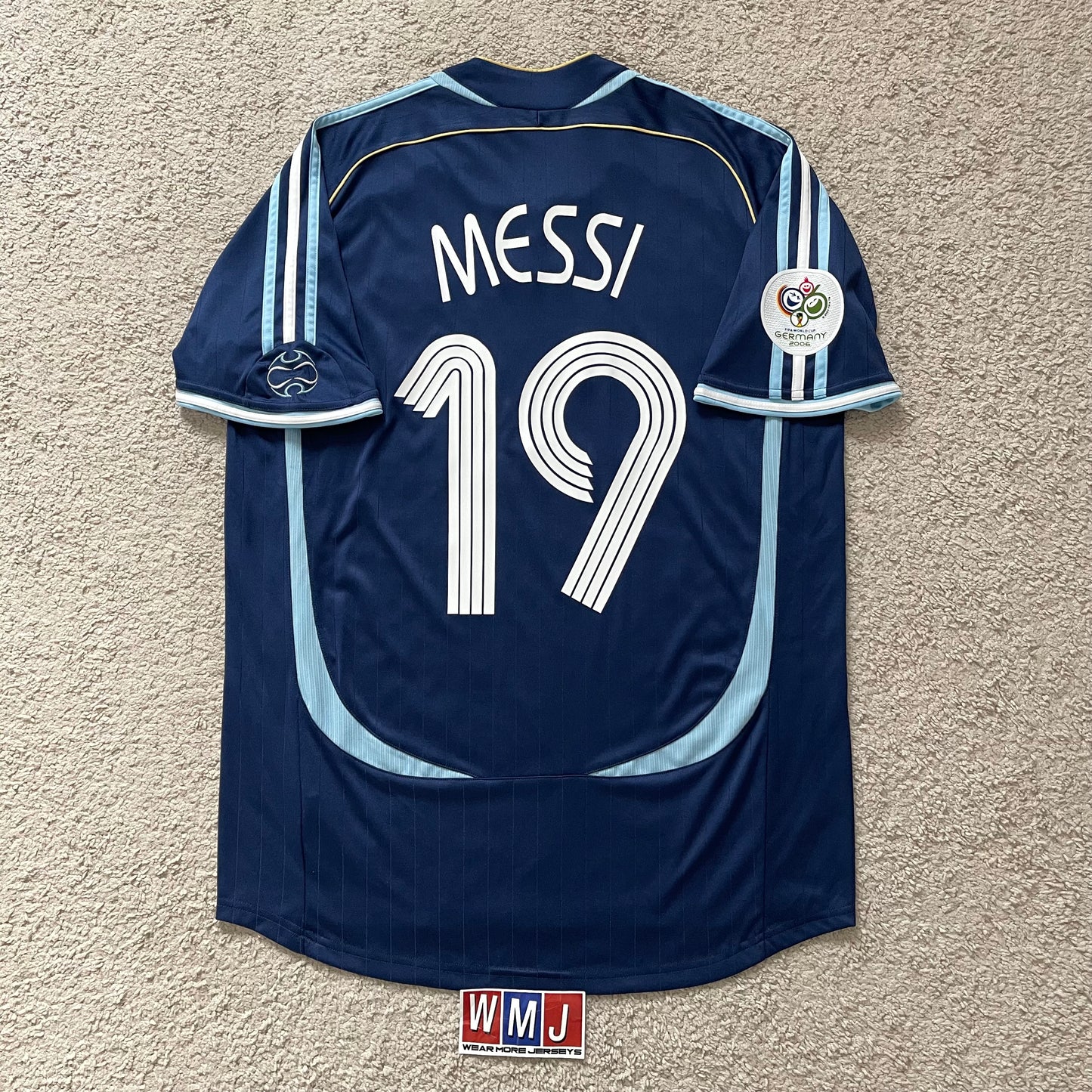 Argentina 2006 World Cup away x Messi #19 (M)