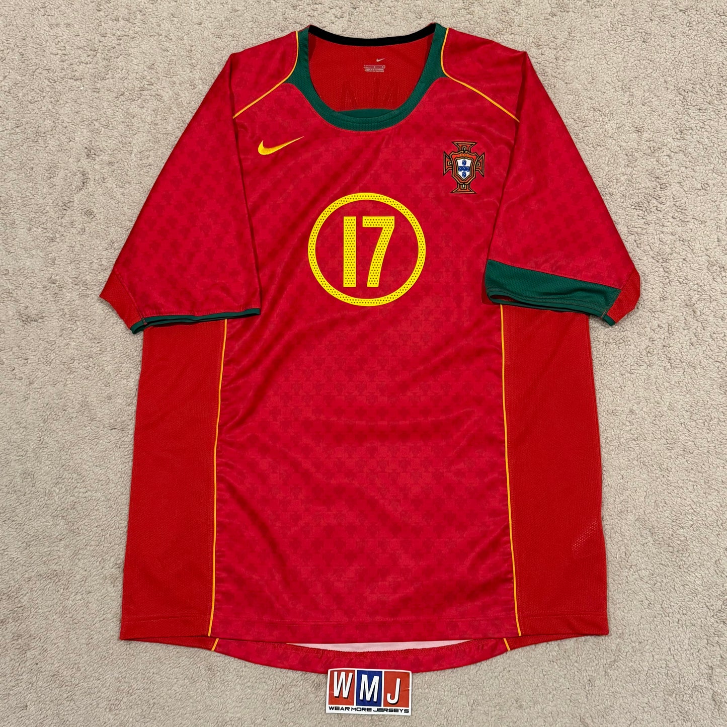 Portugal 2004 EURO home x Cristiano Ronaldo #17 (L)