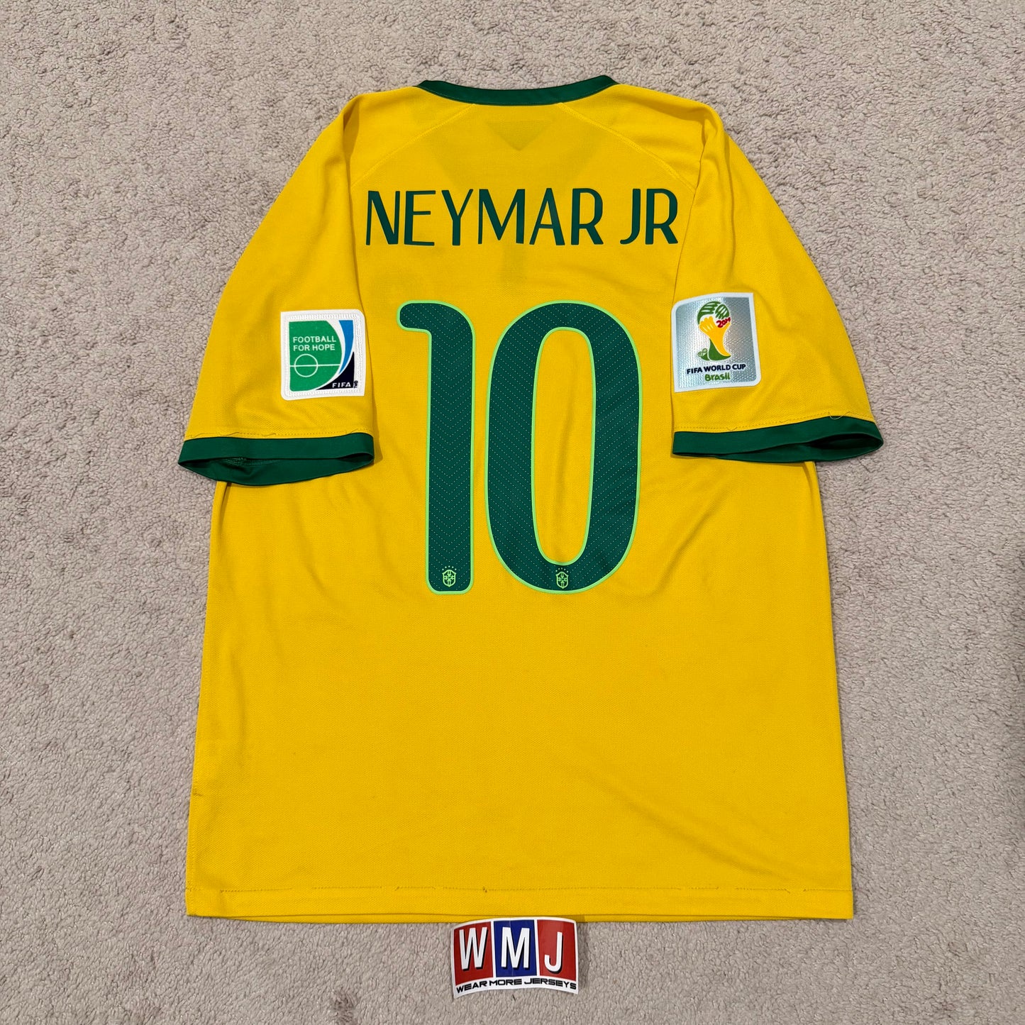 Brazil 2014 World Cup home x Neymar Jr #10 (M)