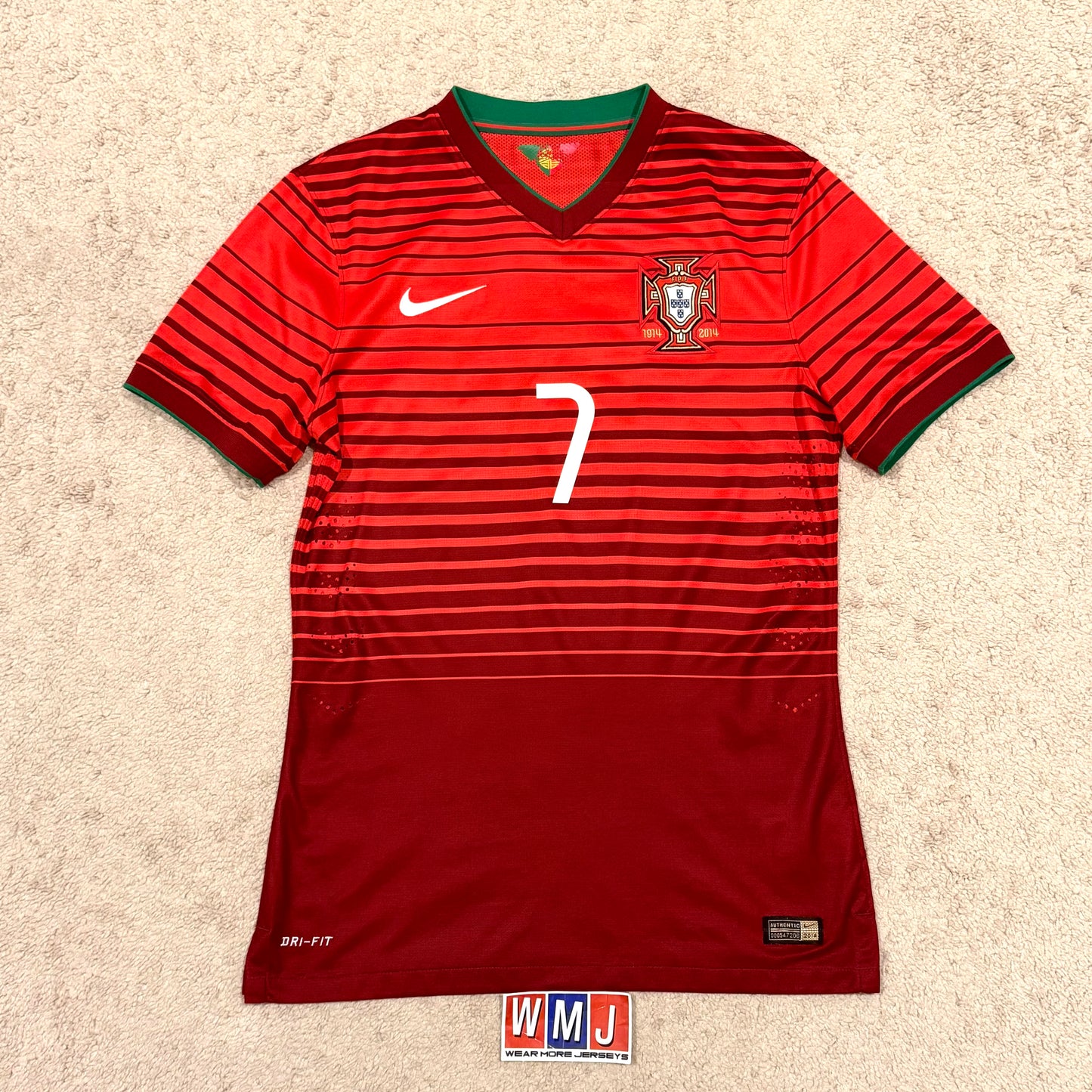 Portugal 2014 World Cup home PLAYER VERSION x Cristiano Ronaldo #7 (M)