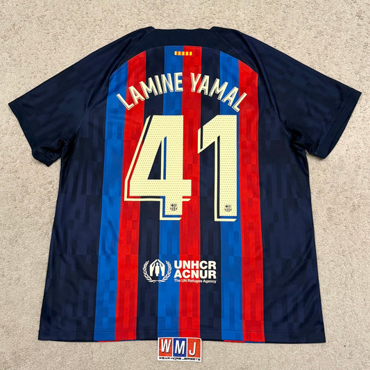 Barcelona 2022/23 home x Lamine Yamal #41 (XXL)