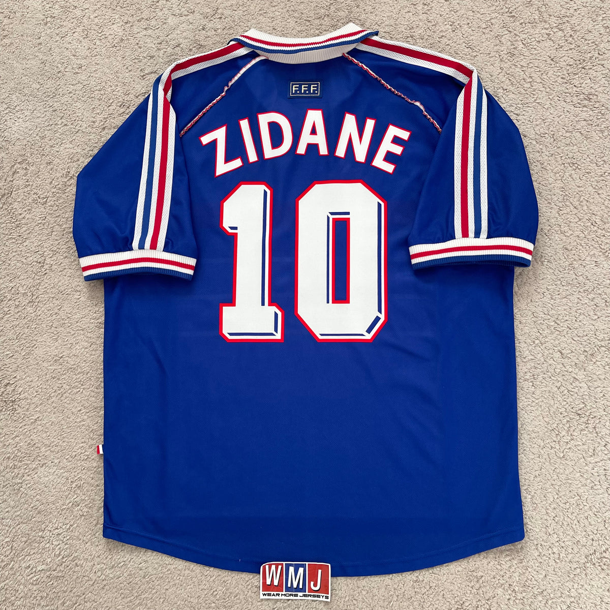 France 1998 World Cup home x Zinedine Zidane #10 (XL)
