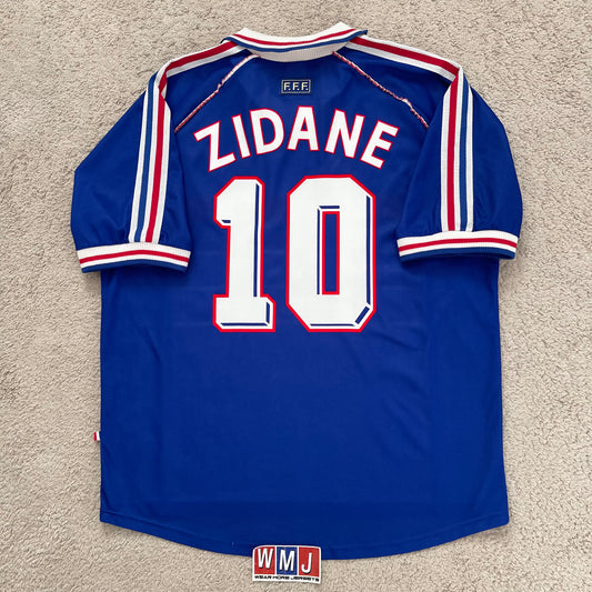 France 1998 World Cup home x Zinedine Zidane #10 (XL)