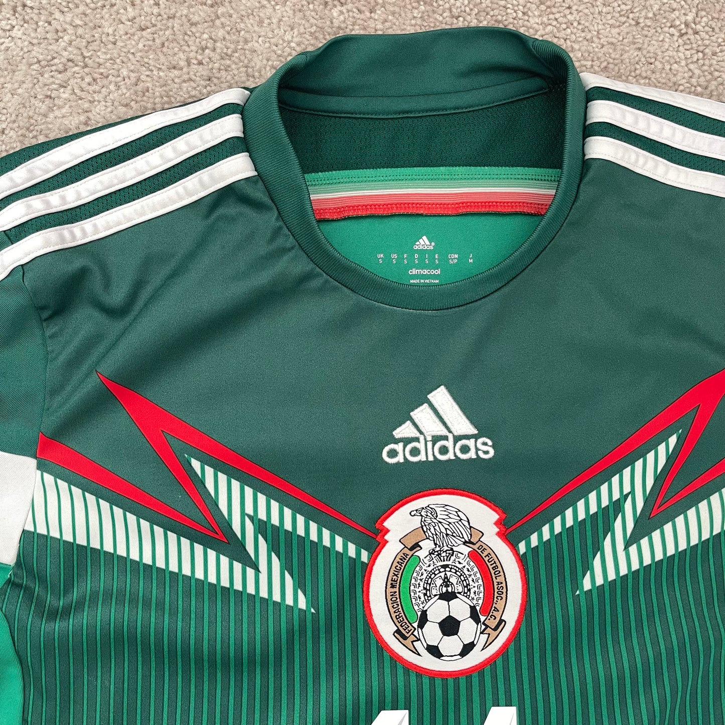 Mexico 2014 World Cup home LONG SLEEVES x Chicharito Hernandez #14 (S)